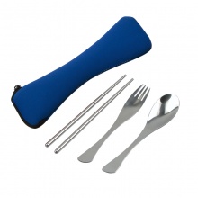限塑禮品不銹鋼魚尾餐具三件套