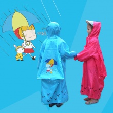 透明大帽檐卡通雨披