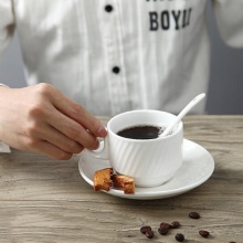 螺紋咖啡杯碟