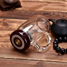 菠蘿形狀玻璃保溫杯
