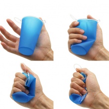 限塑禮品折疊矽膠水杯