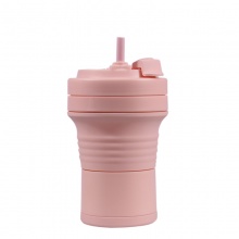 限塑禮品折疊矽膠水杯