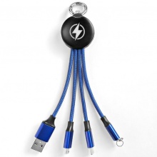 LOGO發光一拖三充電線