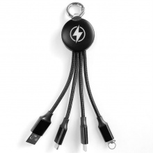 LOGO發光一拖三充電線