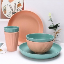 限塑禮品環保小麥餐具套裝
