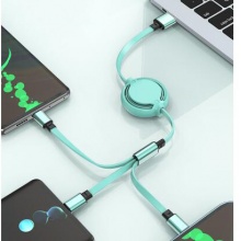 三合一伸縮充電線