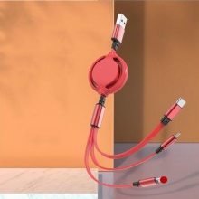 三合一伸縮充電線