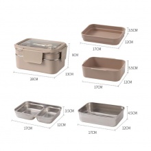 環保餐具便攜雙層飯盒