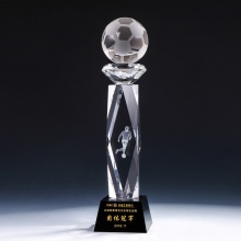 足球水晶獎盃