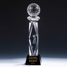 高爾夫球水晶獎盃