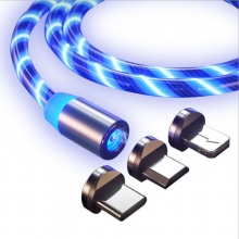 磁吸流光充電線